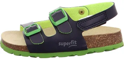 Produktbild von Superfit Kinder Pantolette Fussbettpantoffel Blau 32