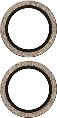 Produktbild von SAFE Camera Protector Glitter Gold iPhone 16/16 Plus