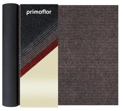 Produktbild von Primaflor Schmutzfangläufer GIN | 80x300cm Braun Meterware | Schmutzfangmatte in 3 Farben Fußmatte mit rutschfestem Gel-Rücken | Antirutsch Läufer