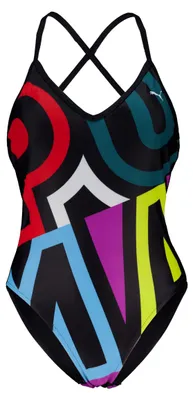 Produktbild von PUMA Swim Women Placed Print Swimsuit 1P