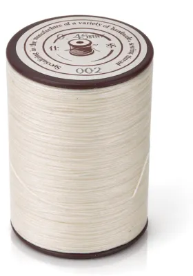Gewachster Faden 175 m 0,45 mm für Leder & Buchbinden beige