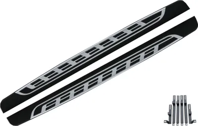 Zdjęcie produktu dla Stopnie boczne do Renault Koleos II 16+ ze stali nierdzewnej i aluminium.