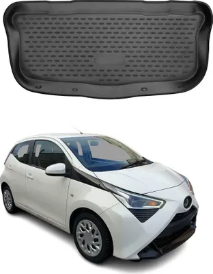 Image de Tapis de coffre pour Toyota Aygo 2014-2022 Caoutchouc TPE noir