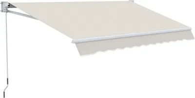 Image de Pavillon de terrasse - Pergola à manivelle - Toit rétractable - Dimensions 200 × 295 cm - Protection solaire UV50+ - Toit en polycoton
