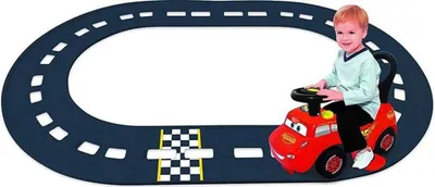 Produktbild von 3-in-1 Loopauto Disney Cars McQueen Go-Go-Racer mit Akku-Fahrzeug und Schienen für Kinder