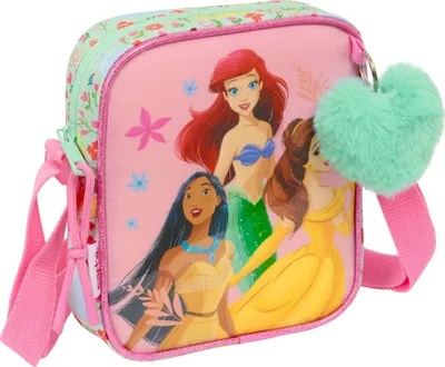 Produktbild von Umhängetasche Disney Princess Bloom grün Rosa 16 x 18 x 4 cm