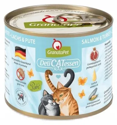 Imagen del producto de GranataPet 197908, Individuo adulto, Cualquier raza, Para peces, Salmón, Pavo, 200 g, Sin cereales
