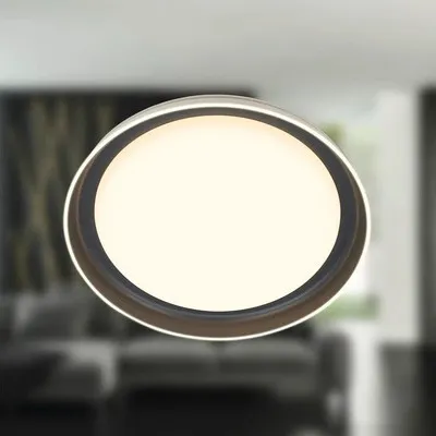 Obrázok produktu pre LED stropné svietidlo 24W 2600 lm 3000 K HxØ 8x43 cm Ijus antracit