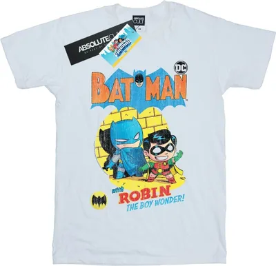 Produktbild von DC Comics - "Super Friends The Boy Wonder" T-Shirt für Herren BI22196 (S) (Weiß)