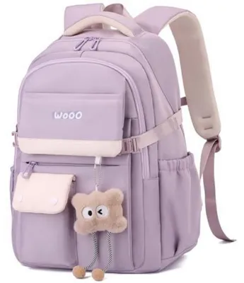 Image de Sac à dos pour filles, adolescent, couleur violet, 30 litres, avec compartiment pour ordinateur portable 15,6 pouces, imperméable