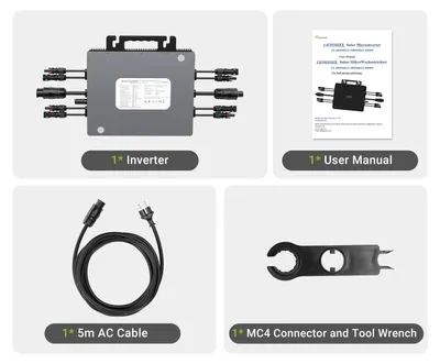 Zdjęcie produktu dla Mikroinwerter, 4 kanały MPPT, monitorowanie przez Wi-Fi, kabel zasilający 2000 W, 220–240 V