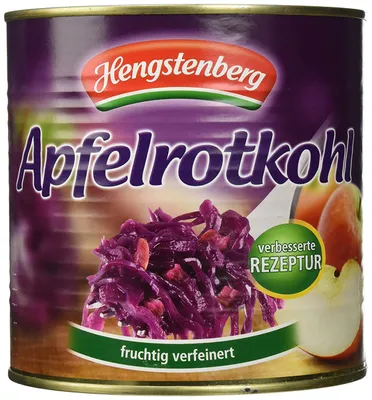 Obrázok produktu pre Hengstenberg Mildessa konzervovaná červená jablková kapusta vegan bez lepku 2520g
