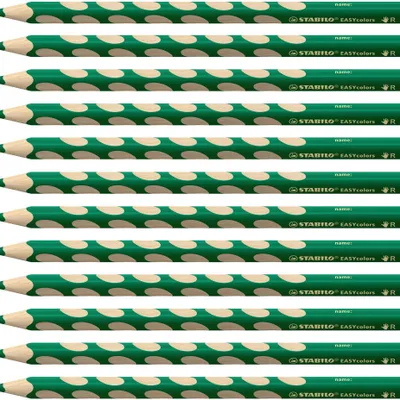 Produktbild von STABILO Ergonomischer Buntstift für Rechtshänder -  EASYcolors - 12er Pack - grün