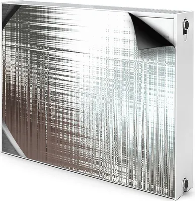 Produktbild von Magnet Heizkörperabdeckung Heizkörperverkleidung Verkleidung Abdeckung 90x60 cm  - Abstraktion, Silber