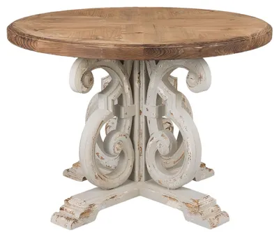 Obrázek produktu pro Jídelní stůl Clayre & Eef Ø 120x85 cm hnědé dřevo