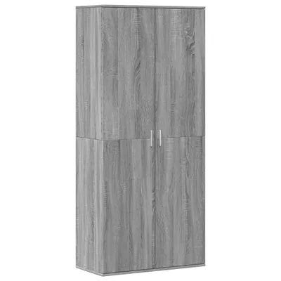 Zdjęcie produktu dla vidaXL Szafka na buty szara Sonoma 80x39x178 cm Materiał drewnopochodny