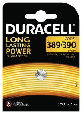 Obrázok produktu pre Jednorazová batéria Duracell 389/390 Siler-Oxid (S)