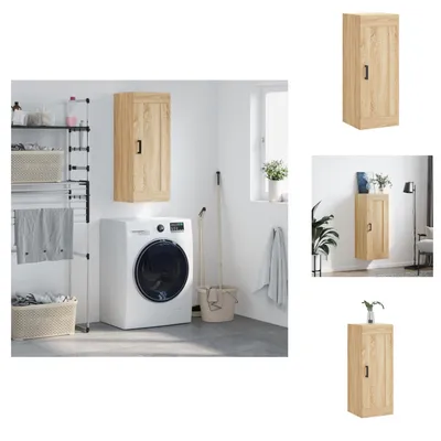 Immagine prodotto di vidaXL Armadio a muro rovere Sonoma 34,5x34x90 cm materiale legno - Credenze
