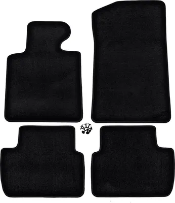 Obrázok produktu pre J&J Automotive | PREMIUM BLACK autokoberce velúrové pre Bmw 3 E46 1998-2006 4ks