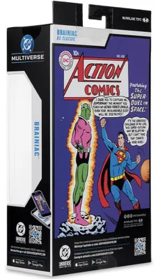 Zdjęcie produktu dla Figurka akcji Brainiac z linii DC Multiverse (wersja klasyczna) firmy McFarlane Toys, o wysokości 7 cali