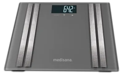 Produktbild von medisana BS 476 grau Körperanalysewaage bis 180 kg Personenwaage Körperfett