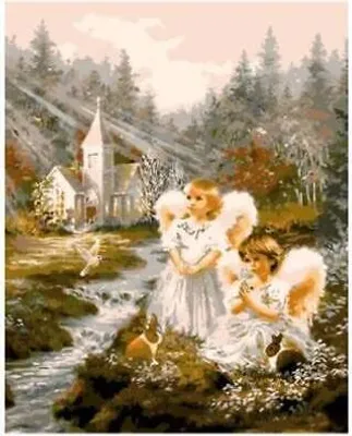 Immagine prodotto di 40x30 cm Pittura a diamante fai da te Pittura a diamante Angeli