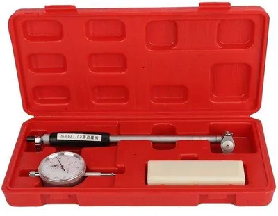 Obrázek produktu pro Sada pro měření vnitřního průměru 50–160 mm – měřidlo s číselníkem s rozlišením 0,01 mm.