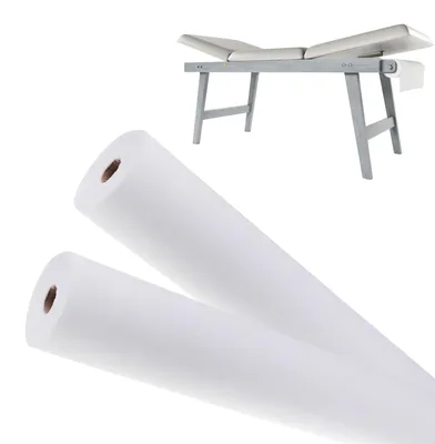 Productafbeelding van 6 Rolls Baby Cot 25 g/m² - Volume Discounts - Non-Woven Rolls - 60 cm x 60 m - Massage Bed Roll - Rolls