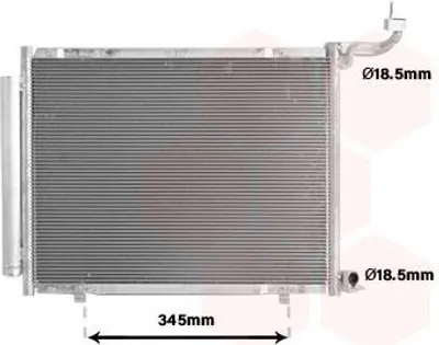 Produktbild von VAN WEZEL 18015724 Kondensator Klimaanlage Klimakondensator für FORD Fiesta Mk7 Schrägheck +Trockner