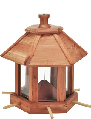 Produktbild von HI Vogelfutterhaus Hängend Braun