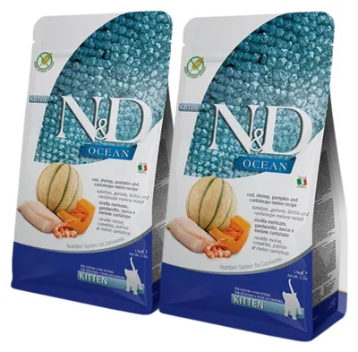 Produktbild von Farmina Pet Food 8010276038852, Kitten, jede Rasse, Kabeljau, Kürbis, Garnelen, 1,5 kg