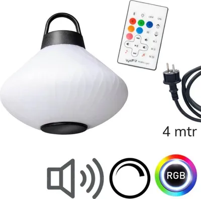 Produktbild von Außenleuchte Outdoor Leuchte Camping Lampe Hängelampe Bluetooth Lautsprecher