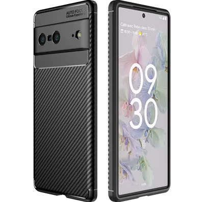 Produktbild von Mobigear Racing  Google Pixel 7 Hülle Flexibles TPU Backcover - Schwarz