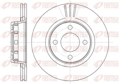Produktbild von 2x REMSA Bremsscheibe 6295.10 vorne für AUDI 80 Limousine (8C2 B4) 280mm 56 2mm