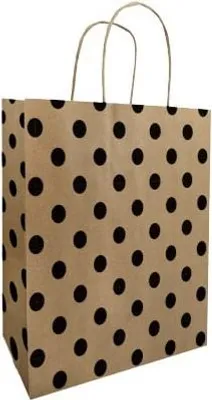 Zdjęcie produktu dla Torba KRAFT CZARNE KROPKI 180x80x220