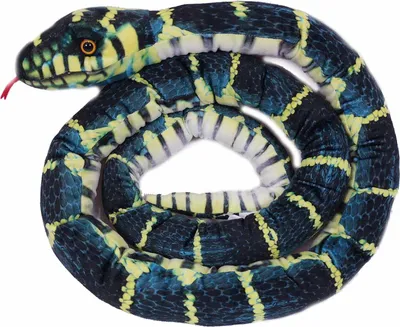 Produktbild von Stofftier Schlange 200 cm, grün blau, Kuscheltiere Plüschtiere Schlangen Reptilien Kriechtiere