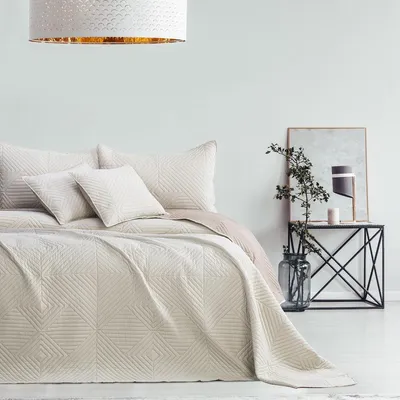 Obrázek produktu pro Oboustranná přikrývka - Béžová - 220 x 240 cm - Polyester - Prana na 30 °C