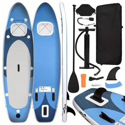 Zdjęcie produktu dla Pływająca deska SUP – Lekka deska do paddleboardingu – 330x76x10 cm – Wytrzymały kauczuk