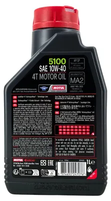 Obrázok produktu pre Motul 5100 10W-40 4T 1 liter