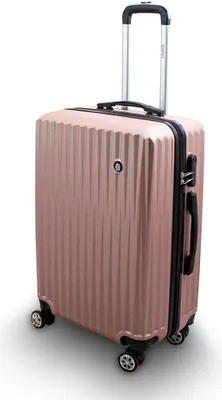 Produktbild von Barut Trolley Hartschalen Koffer Hartschalenkoffer Hardcase Größe L - Modell General (Rosegold) MS-17266