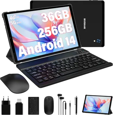 Produktbild von mit 4G LTE/SIM+5G WiFi, 11580mAh|2240 x 1400 FHD|Octa-Core 2,0GHz|13MP+8MP|Face ID|BT 5.0, Tablet mit Stift und Hülle