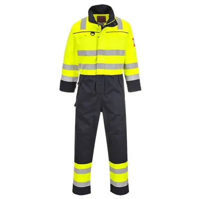 Image de Portwest FR60 Multinorm-Warnschutz-Combinaison Jaune/Marine Gr. XXXL