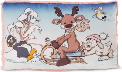 Produktbild von NICI Kopfkissen Winter Friends 43x25 cm, GRÜN