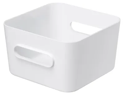 Aufbewahrungsbox Square M 3,6 l, weiß, BPA-frei, 20x20x12 cm