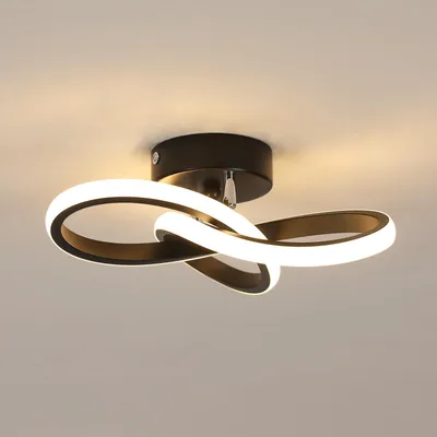 Obrázok produktu pre LED stropné svietidlo Toolight, 22W, 2475 lúmenov, 3000K (teplá biela), čierna, priemer 25 cm, vhodné do spálne