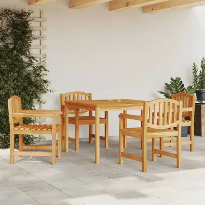 Obrázek produktu pro Maison Exclusive – 5dílná zahradní jídelní souprava z masivního teakového dřeva