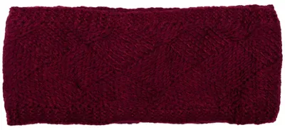 Produktbild von styleBREAKER Damen Strick Stirnband einfarbig mit Rauten Muster, Thermo Fleece Futter, Winter Headband Uni 04026062