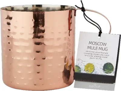 Produktbild von BarCraft 550 ml de Edelstahl Luxe Lounge Cocktailbecher Moscow Mule Mug, Kupfer