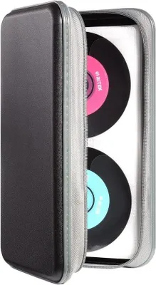 Produktbild von CD-Hüllen-Aufbewahrungsmappe – CD-Tasche – DVD-Hüllen – CD (ROM)/DVD-Aufbewahrungshülle – CD/DVD-Organizer – Disc-Organizer – CD/DVD-Hüllen-Mappe – Hüllenhalter für CDs/DVDs – CD/DVD-Aufbewahrungssystem – Aufbewahrungshülle für 80 Discs – Mit Reißverschluss – Oxford-Handtaschen