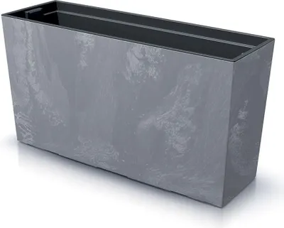 Produktbild von CORBI Truhe Serie II aus Kunststoff dunkelgrau Betoneffekt temperaturwechselbeständig 77 x 23,5 x 40,6 cm